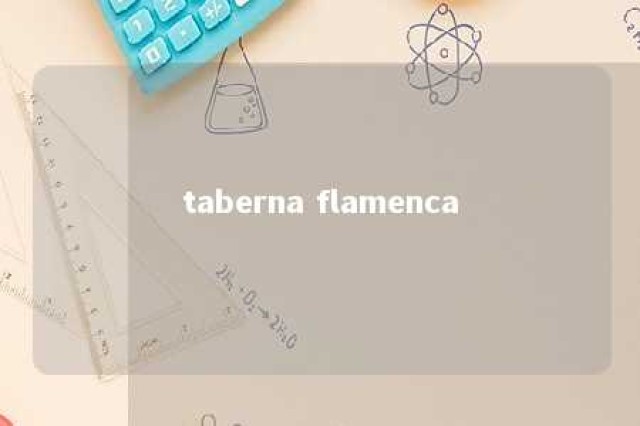 taberna flamenca 