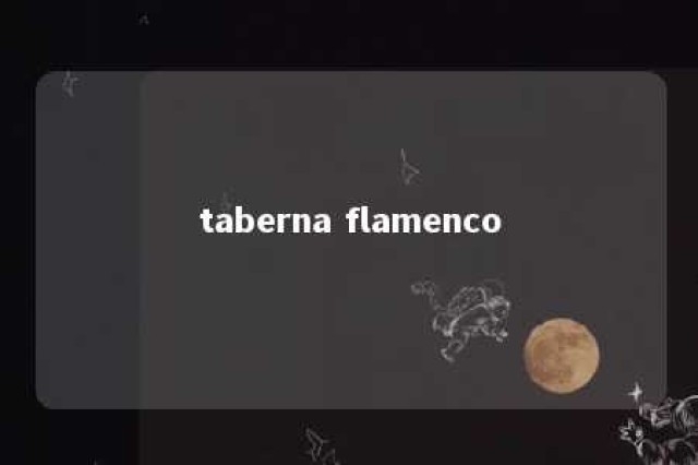 taberna flamenco 